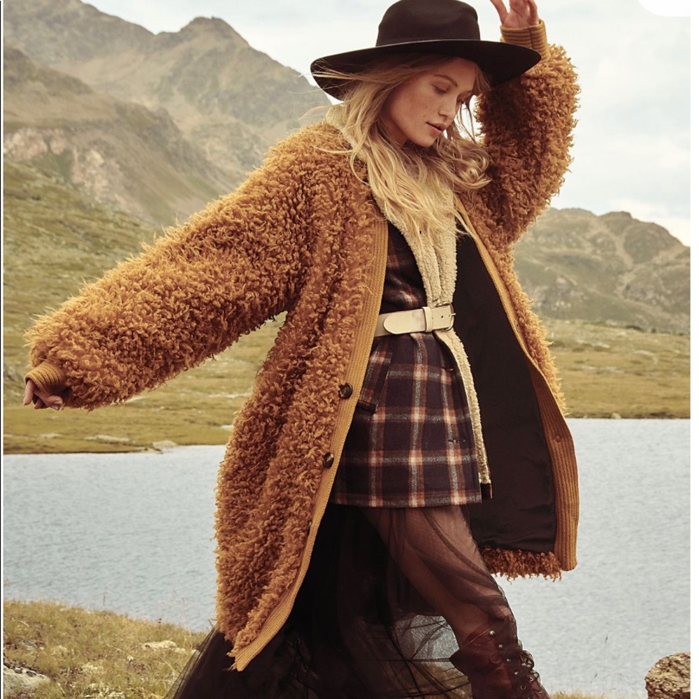 Free People Mongolian Faux Fur Liner